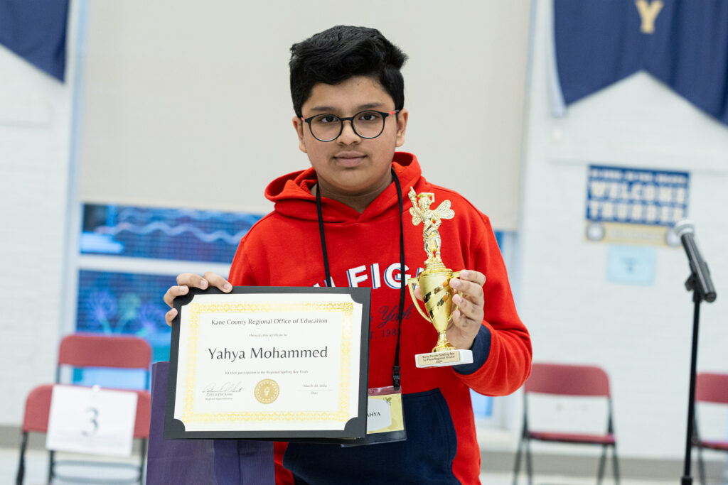 Glenbrook Elementary student qualifies for Scripps National Spelling Bee with Kane County Regional win