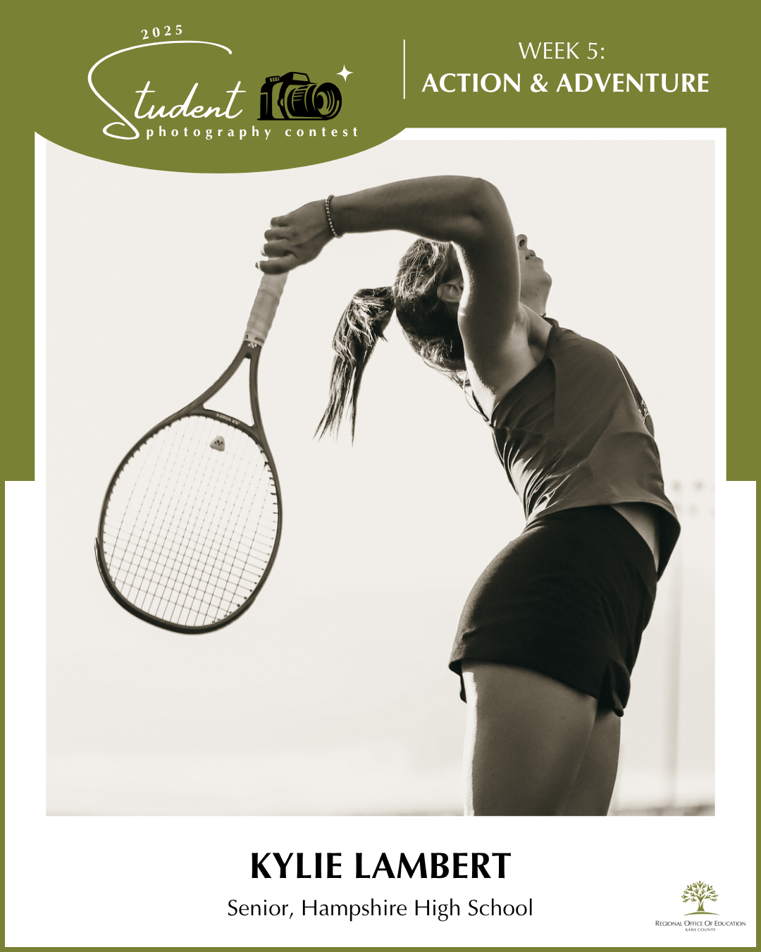 The Tennis Racket - Kylie Lambert, Hampshire HS (District 300)